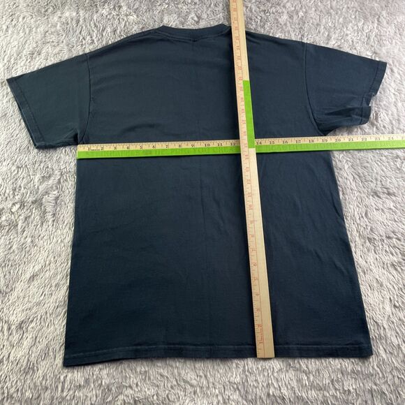 Bob Ross Shirt Mens Medium Black Red Blue Graphic Art Tee America Retro Classic - Picture 6 of 7